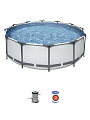 Бассейн каркасный Bestway, 366х100 см, Steel Pro Max, 56260, фильтр-насос, 9150 л, ремкомплект - фото 10
