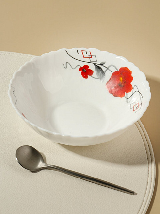 Салатник стеклокерамика, круглый, 15 см, 0.44 л, Марсель, TW60