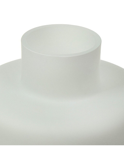 Ваза стекло, настольная, 18х16 см, Evis, Лаура, 27 1156 2741, бутылочная, белая матовая