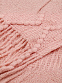 Плед 1.5-спальный, 130х170 см, 100% полиэстер, Silvano, Теплые объятия ромбы, пудрово-розовый, вязаный, TB22-50 - фото 4