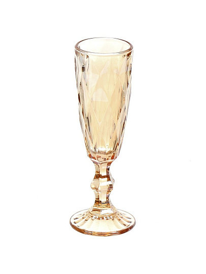 Бокал для шампанского, 180 мл, стекло, Мёд, Y4-5415