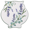 Подставка под горячее, керамика, фигурная, 16х16х1 см, Agness, Лаванда, 358-2164