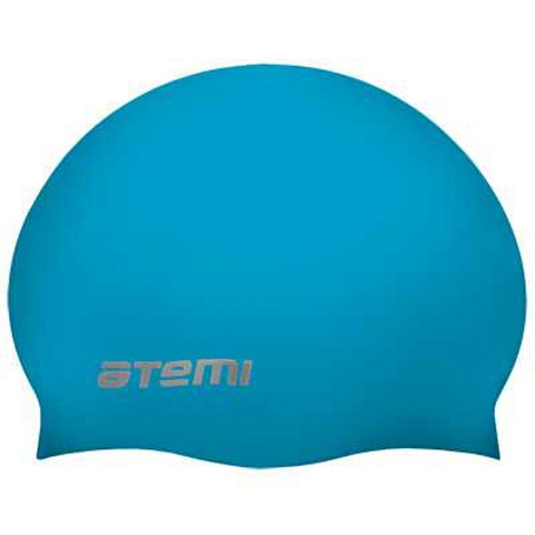 Шапочка для плавания Atemi, силикон (б/м), голубая, RC301, 00000101358
