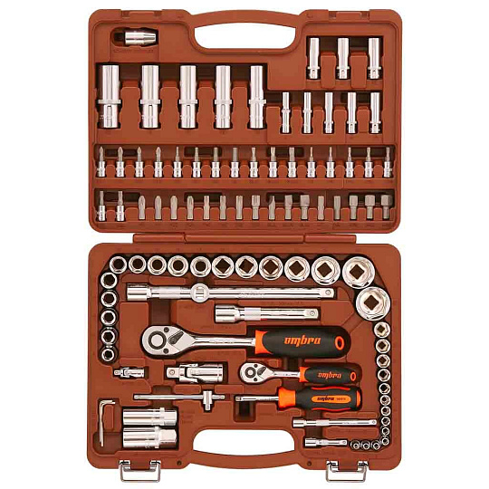 Набор слесарных инструментов Ombra, OMT94S, 1/2&quot;, 1/4&quot;, кейс, 94 предмета