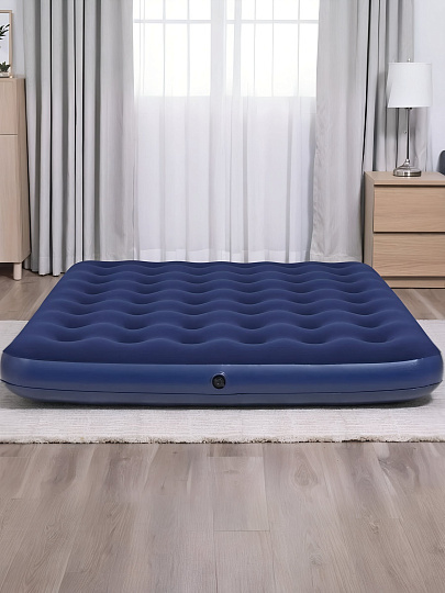 Матрас надувной Bestway, 203х152х22 см, 67003, без насоса, флокированный, ортопедический, 300 кг