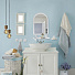 Набор для ванной зеркало, 7 предметов, 36х52 см, полукруглый, белый мрамор, с полочкой, Berossi, НВ5604 - фото 2