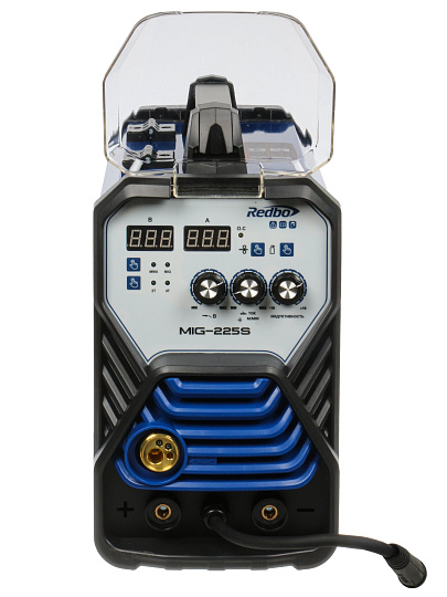 Сварочный аппарат инверторный, Redbo, MIG-225S, 9.1 кВт, 225 А, электрод, полуавтоматическая сварка, 28524