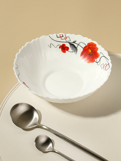 Салатник стеклокерамика, круглый, 18х6 см, 0.6 л, Марсель, TW70