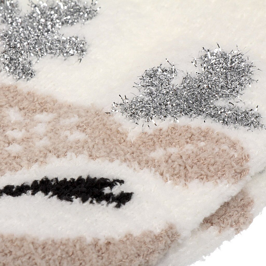 Носки для женщин, полиэстер, Clever, НГ, травка, бежевые, р. 23, Д961Т