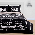 Постельное бельё &amp;quot;Этель&amp;quot; 1.5 сп Real Man 143х215 см,150*70+3 - 2 шт, 4154831