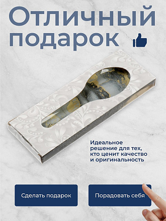 Подставка для ложки, стекло, 8х23.5 см, Daniks, Флюид