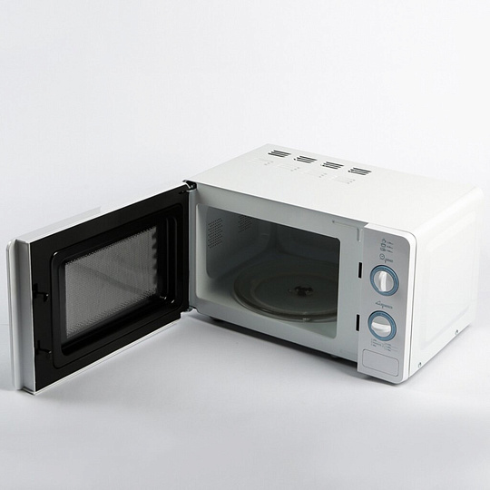 Микроволновая печь Willmark, WMO-20MDW, 20 л, 700 Вт, механическая, кнопка для открывания дверцы, белая