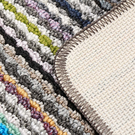 Коврик грязезащитный придверный, 50х80 см, прямоугольный, полипропилен, с латексным напылением, 5558