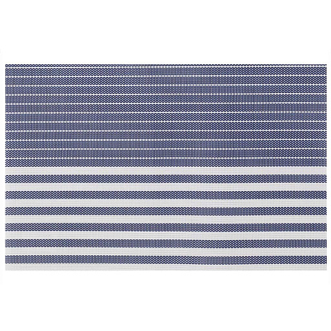 Салфетка для стола полимер, 45х30 см, прямоугольная, синяя, Геометрия полосы, Y4-3308