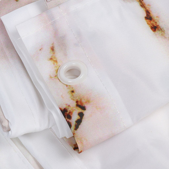 Штора для ванн 180х200 см, полиэстер, Swensa, Marmo, бежевая, SWC-90-11-BG