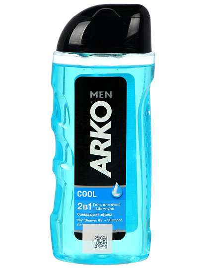 Гель для душа и шампунь Arko Men, Cool 2в1, для мужчин, 260 мл
