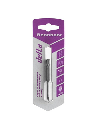 Сверло по стеклу и керамике, Rennbohr, Delta, диаметр 6 мм, 676006