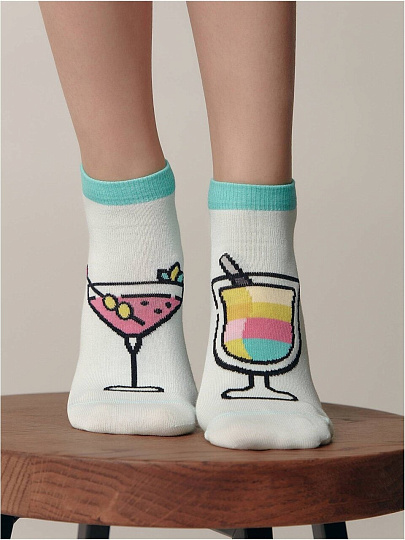 Носки для женщин, Conte, Happy, 247, бледно-бирюзовые, р. 23-25, 19С-114СП