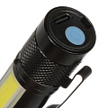 Фонарь светодиодный, аккум, USB, металл корпус, DJ004 - фото 4