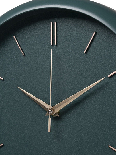 Часы настенные, кварцевые, 30 см, корпус малахит, круглые, Рубин, Классика, 3037-003