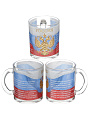 Кружка стекло, 300 мл, Гимн России, Декостек, 208-Д - фото 3