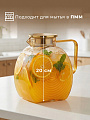 Кувшин боросиликатное стекло, 1.8 л, с крышкой, Медовый, Y4-9737, для горячих и холодных напитков - фото 4