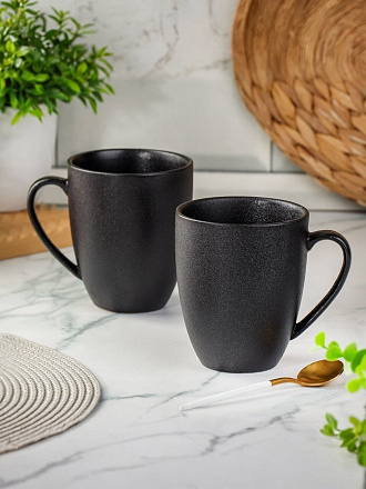 Набор кружек керамика, 2 шт, 350 мл, Крафт, Daniks, Y4-8359