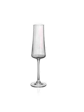 Бокал для шампанского, 210 мл, стекло, 6 шт, Bohemia, Xtra optic, 40862/47/210