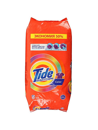 Стиральный порошок Tide, 15 кг, автомат, для цветного белья, Color