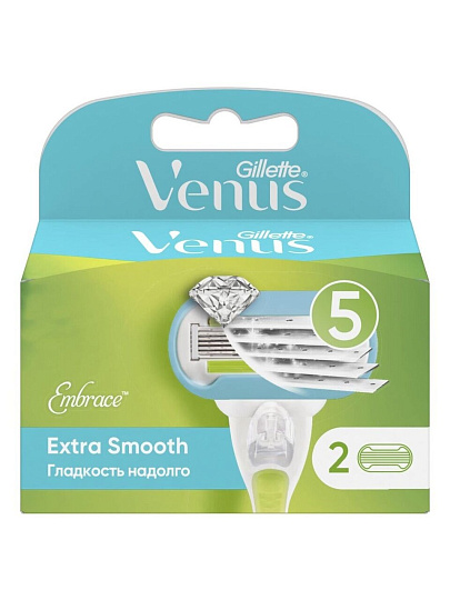 Сменные кассеты для бритв Venus, Embrace, для женщин, 2 шт