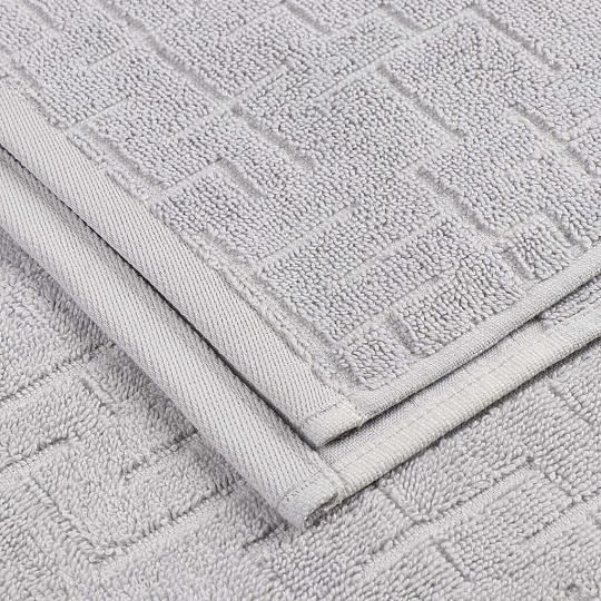 Полотенце банное 50х90 см, 100% хлопок, 540 г/м2, Dobby Mdm, Anilsan, светло-серое, Турция, 10805090