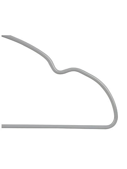 Вешалки-плечики для одежды, 40 см, металл, ПВХ, 10 шт, серые, Рыжий кот, 107916