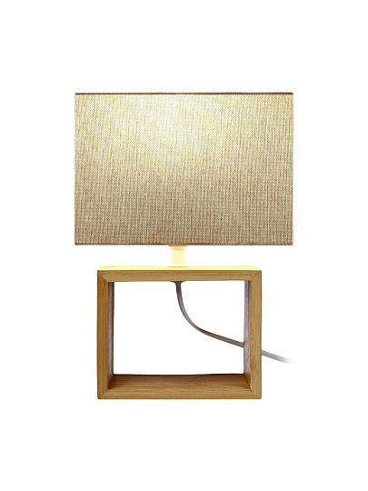 Светильник настольный E14, 40 Вт, бежевый, абажур бежевый, BY, Бари, 476-434