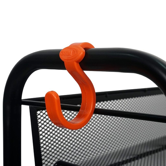 Этажерка универсальная, металл, 3 секции, 44х17х75.5 см, с мелкосетчатыми корзинами, черная, ЗМИ, Ладья 1 К, Э 321 Ч