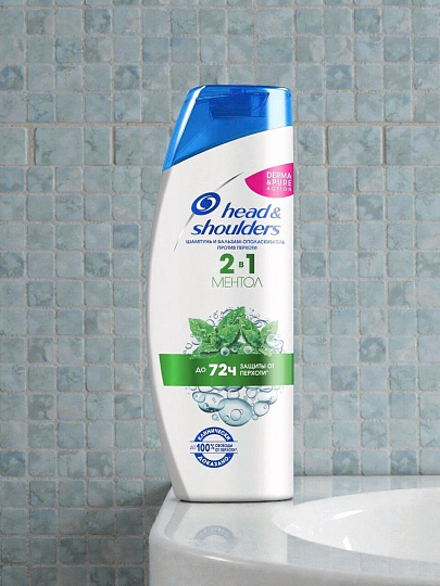 Шампунь бальзам-ополаскиватель Head &amp; Shoulders, Ментол, против перхоти, 600 мл