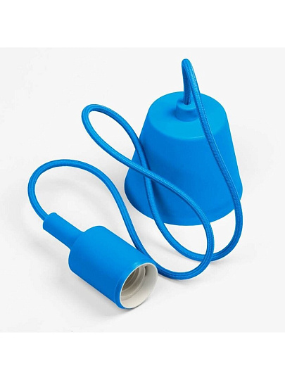 Подвес с патроном E27, подвесной, Smartbuy, 1 м, синий, SBE-CLHE27s-bl