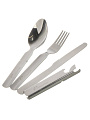 Набор столовых приборов в металлическом чехле, ложка, вилка, нож, открывашка, Следопыт, PF-CWS-P59 - фото 2