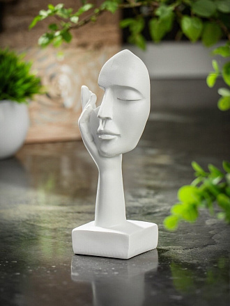 Фигурка декоративная 7х5.5х17 см, белая, Y6-10506