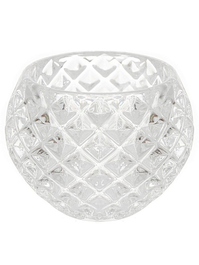 Подсвечник декоративный стекло, 1 свеча, 6х5.5 см, Y4-4884