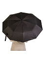 Зонт унисекс, автомат, 10 спиц, полиэстер, с ручкой карабин, черный, Y4-9971