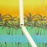 Зонт пляжный Зелёно-желтый с пальмами LY200-1 (NSU645) с механизмом наклона, 200 см - фото 3
