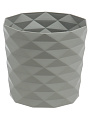 Кашпо пластик, 1.5 л, 14х13 см, серый жемчуг, La Decoro, Диамант, КШ-1797 - фото 3
