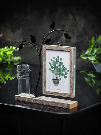 Фоторамка 20х27 см, фото 10х15 см, с колбой, Y6-10488