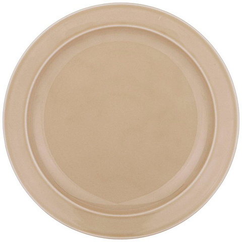 Тарелка обеденная, фарфор, 24 см, круглая, Tint, Lefard, 48-817, бежевая