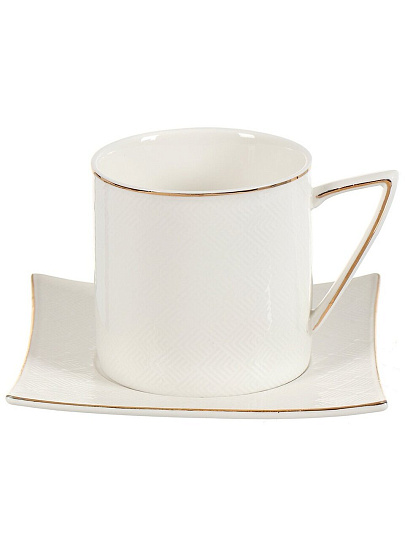 Набор чайный керамика, 4 предмета, на 2 персоны, 200 мл, Daniks, Y4-2721