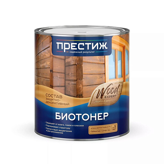 Пропитка Престиж, Биотонер, для дерева, палисандр, 2.5 л