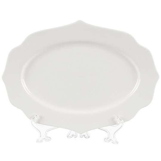 Блюдо фарфор, сервировочное, 21.5х30х2 см, Belle, 0850077