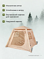 Палатка 4-местная, 220х220х180 см, 1 комн, 1 тамб, с москитной сеткой, ткать оксфорд, надувной каркас, C070028 - фото 5