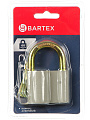 Замок навесной BARTEX алюминиевый 60мм, блистер, блистер, 3 ключа, 504666 - фото 4