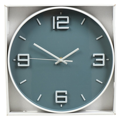 Часы настенные, 30 см, круглые, пластик, стекло, зеленые, Классика, Y4-5130